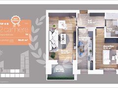 Titan, apartament 2 camere, decomandat, pret promotional